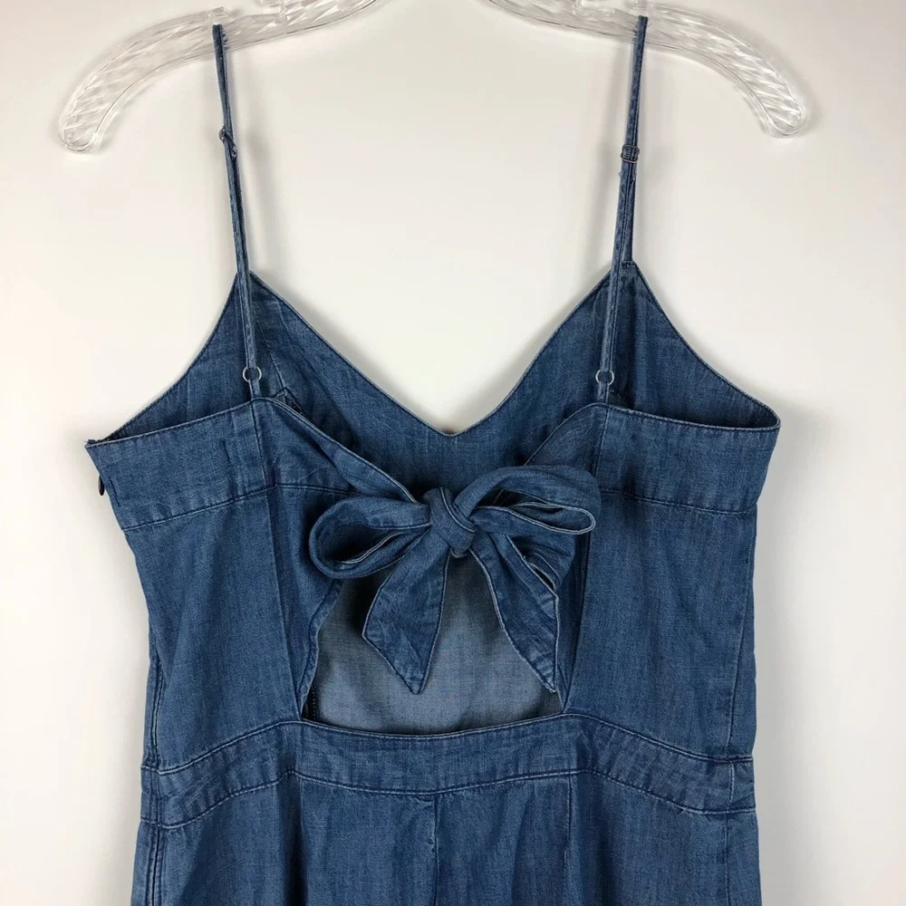 Abercrombie & Fitch Blue Denim Jumpsuit - Picture 4 of 7